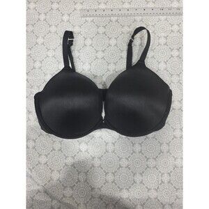 Fredericks of Hollywood Black Bra 40DD Adjustable Straps Hook & Eye Closure